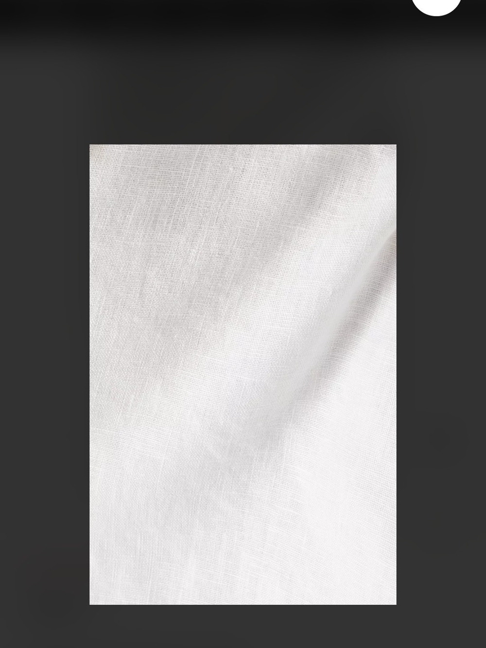 White Linen A-Line Skirt - Picture 5 of 6